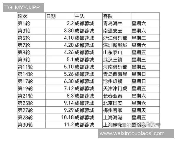 中国足球比赛时间安排及赛事信息一览